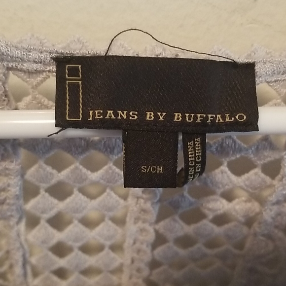 I Jeans By Buffalo Grey 3/4 Length Shirt - Picture 5 of 6
